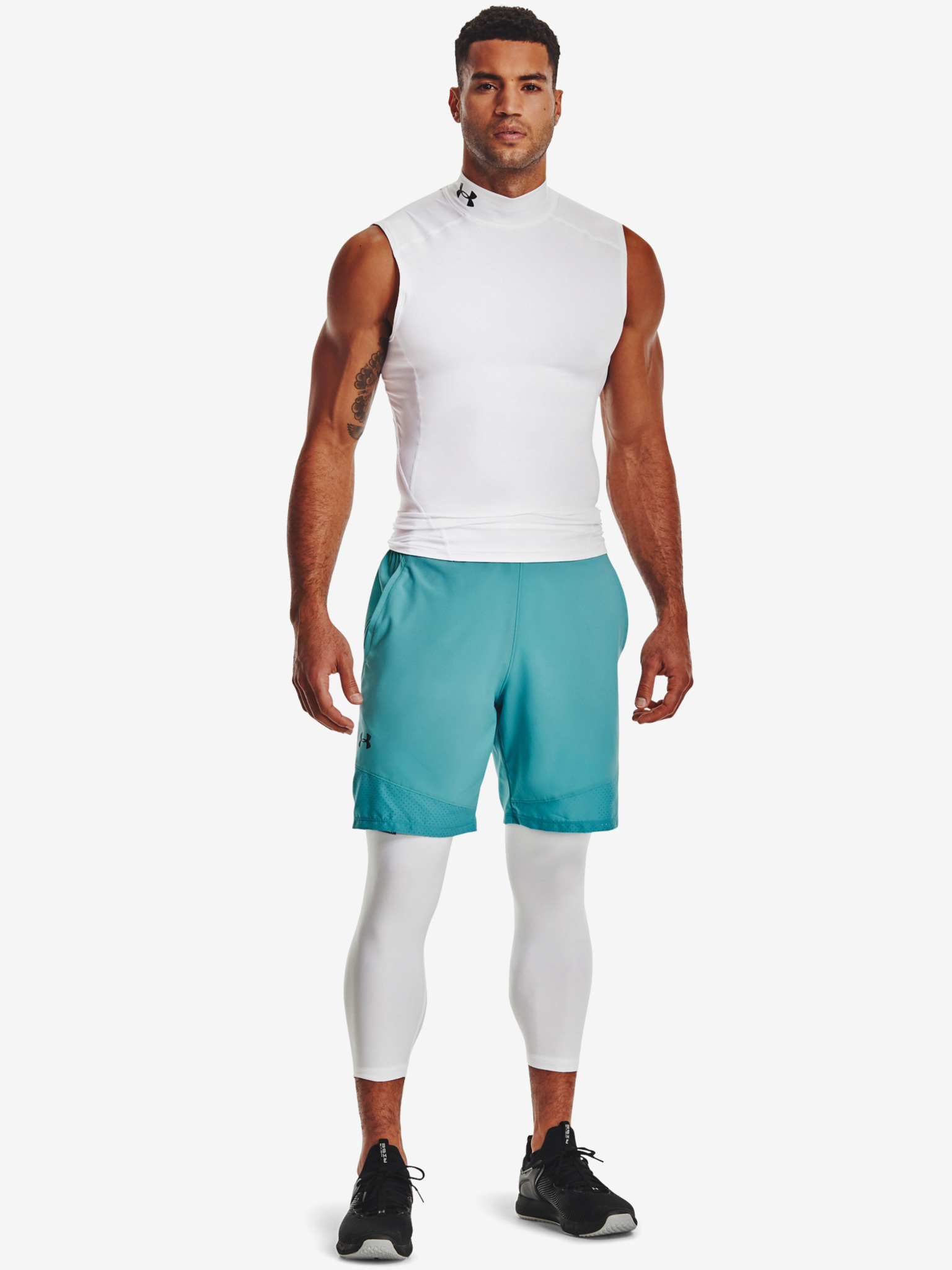 Obrázok HeatGear® Armour Legínsy Under Armour | Biela | Pánske | XXL