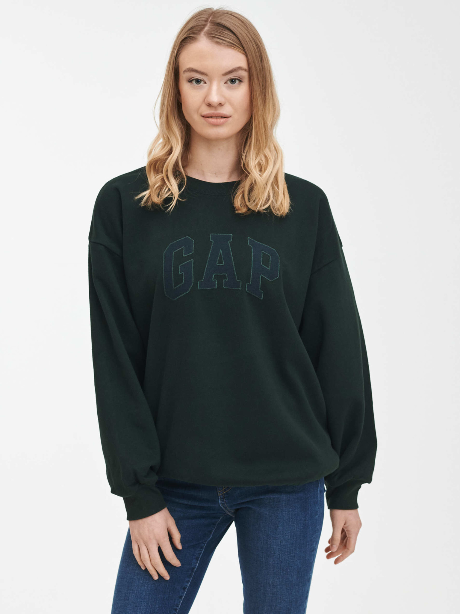 tunic crewneck sweatshirt gap