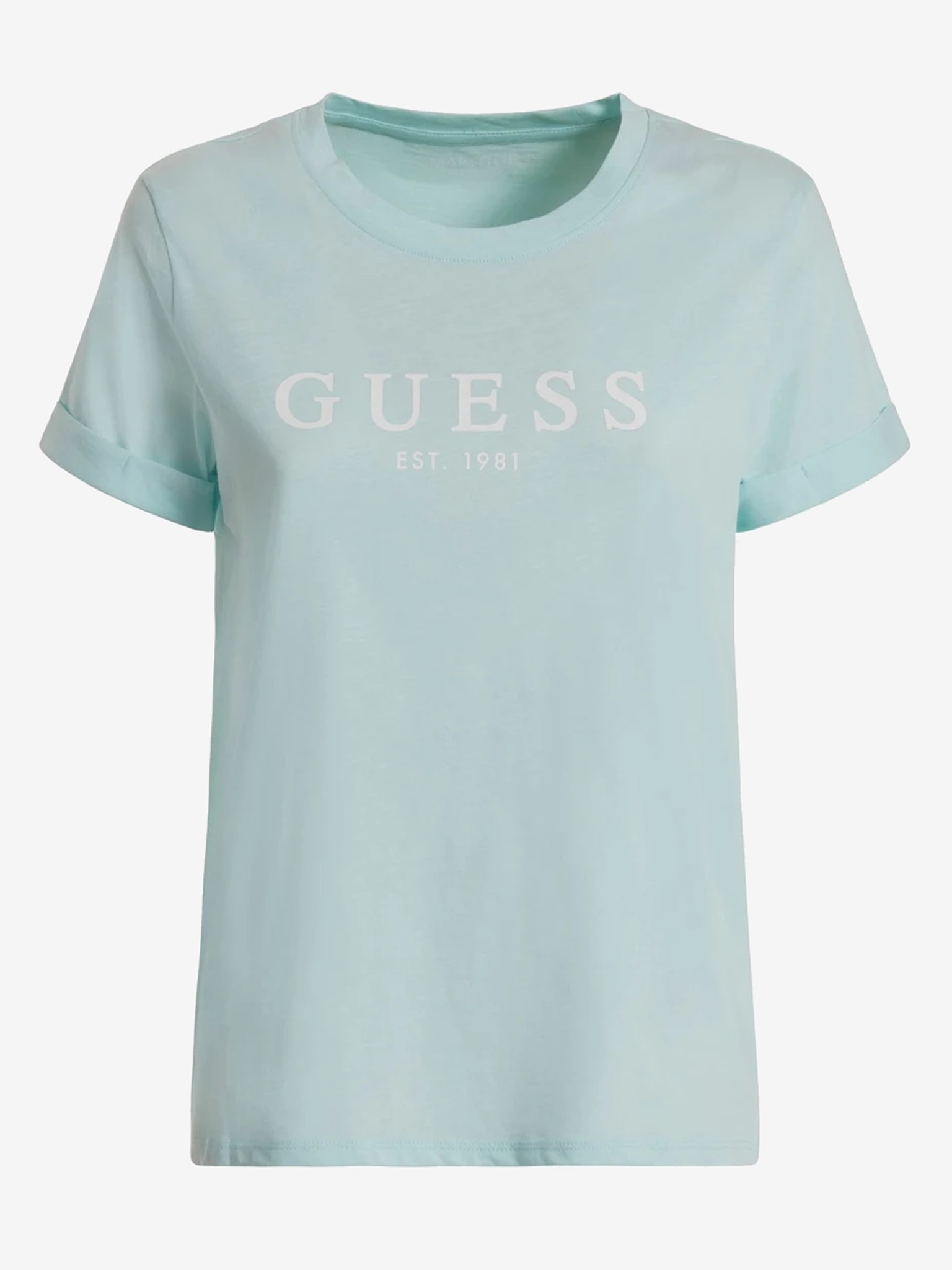 teal guess shirt