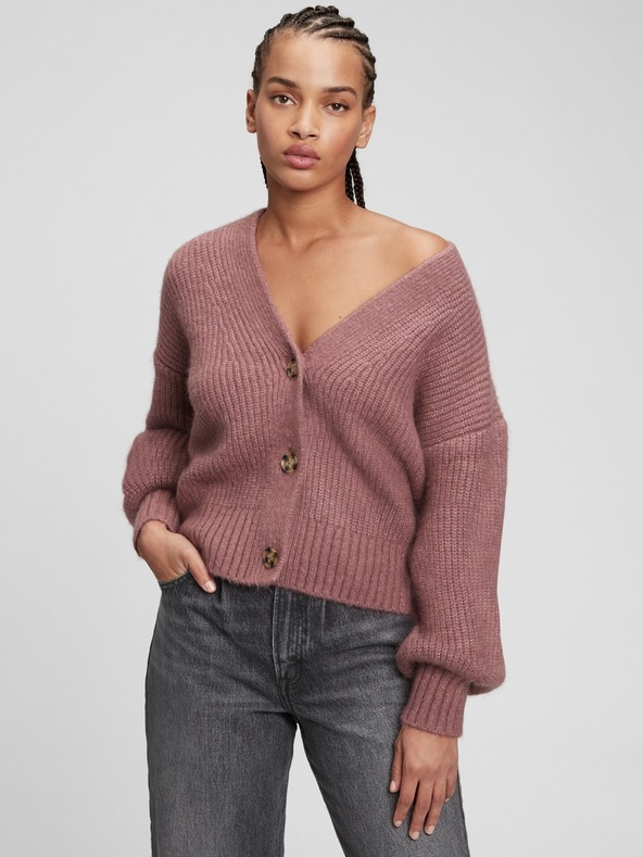 gap balloon sleeve cardigan