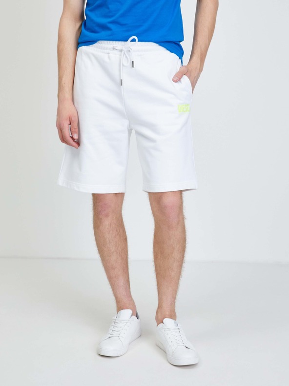 diesel white shorts