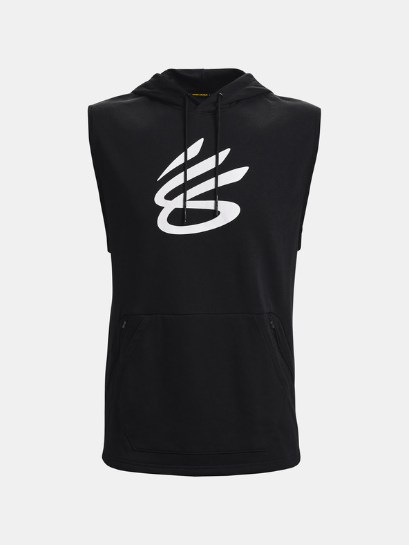 curry sleeveless hoodie