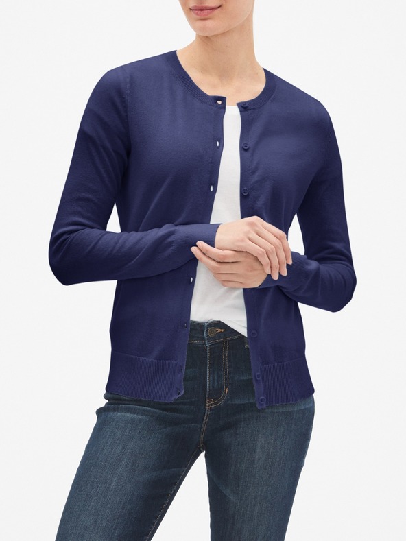 gap navy cardigan