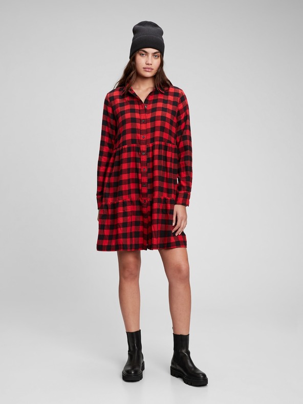 gap buffalo plaid dress