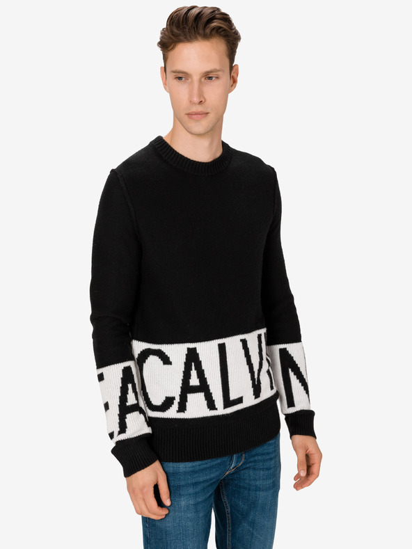 Calvin Klein Jeans Pullover Schwarz
