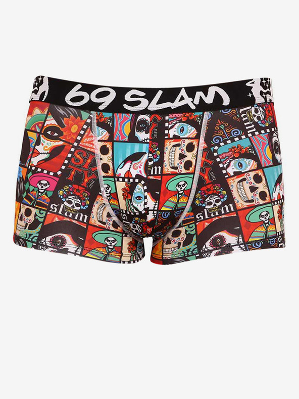 69slam Mexican Square Boxer-Shorts Rot