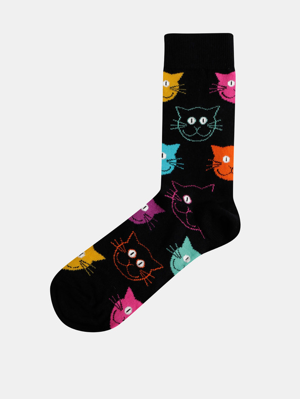 Happy Socks Cat Skarpetki Czarny