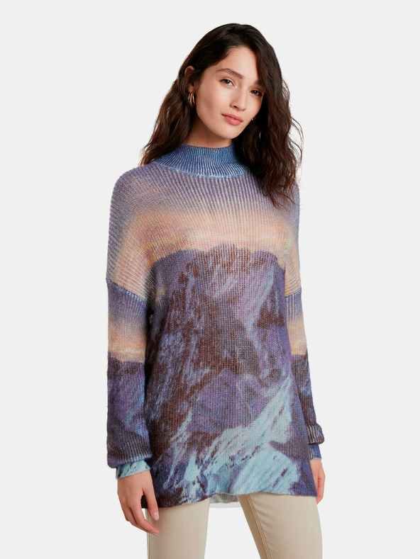 Desigual Mountain Sweater Blu