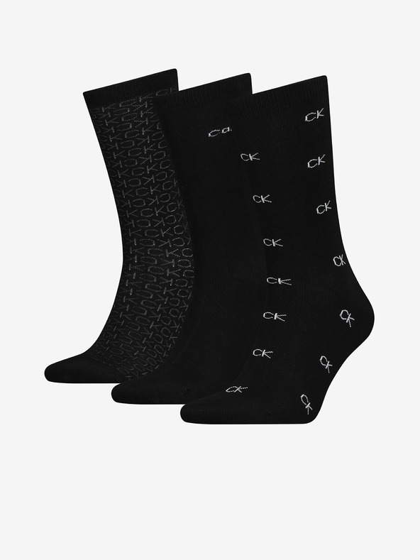 Дрехи > Бельо > Чорапи Calvin Klein Чорапи 3 чифта Cheren