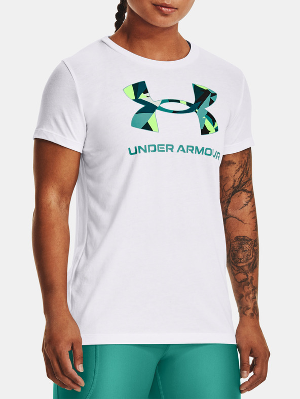 Дрехи > Тениски и топове > Тениски с къси ръкави Under Armour UA Sportstyle Logo SS T-shirt Byal