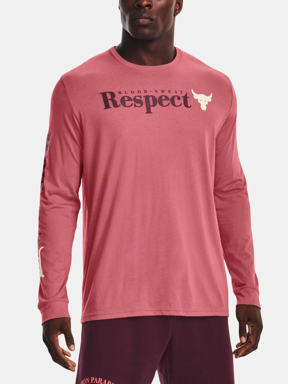 Дрехи > Тениски и потници > Блуза с дълг ръкав Under Armour UA PJT ROCK RESPECT LS – růžová T-shirt Rozov