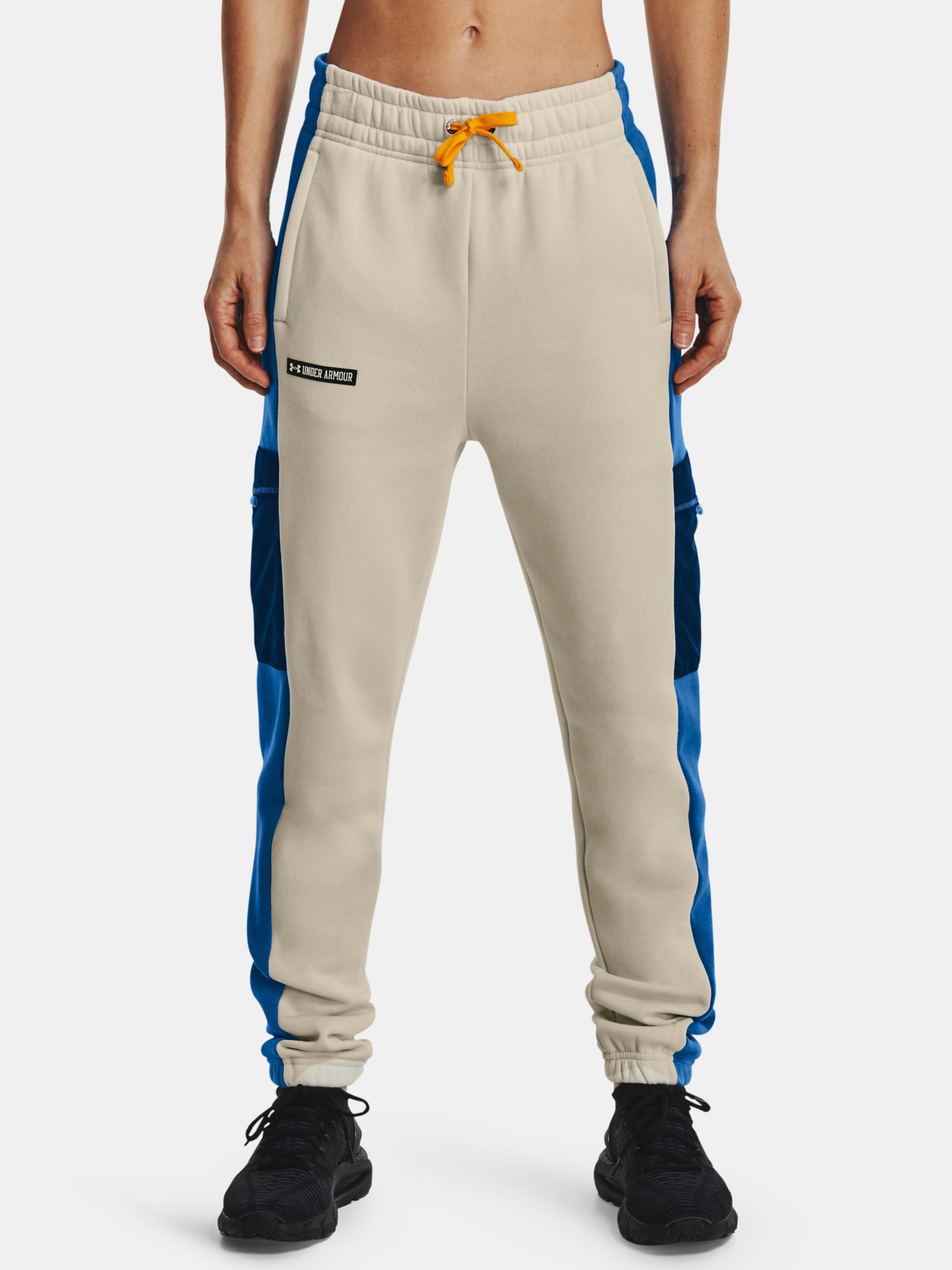 Obrázok Under Armour Rival Fleece SP Pant Stone/ Victory Blue/ Stone M