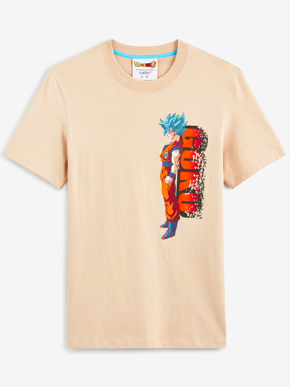 Дрехи > Тениски и потници > Тениски с къси ръкави Celio Dragon Ball Super T-shirt Bezhov
