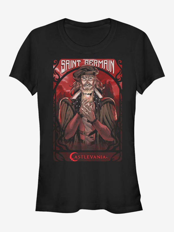 Дрехи > Тениски и топове > Тениски с къси ръкави ZOOT.Fan Netflix Saint Germain Castlevania T-shirt Cheren
