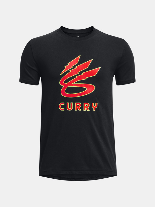 Дрехи > Тениски и потници > Тениски с къси ръкави Under Armour Curry Lightning Тениска детски Cheren