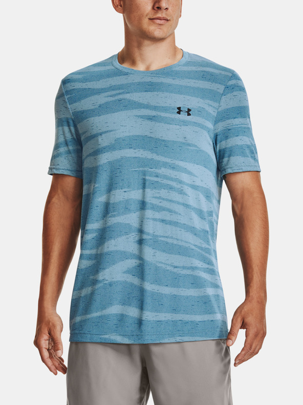 Дрехи > Тениски и потници > Тениски с къси ръкави Under Armour UA Seamless Wave SS-GRY T-shirt Siv