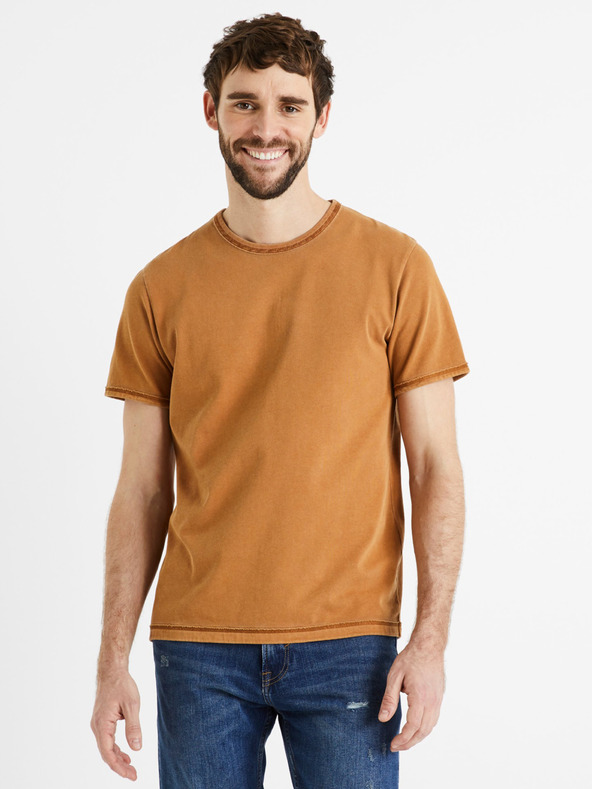 Дрехи > Тениски и потници > Тениски с къси ръкави Celio Debime T-shirt Zhalt