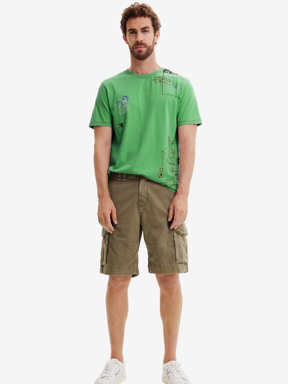 Дрехи > Тениски и потници > Тениски с къси ръкави Desigual Fresia T-shirt Zelen