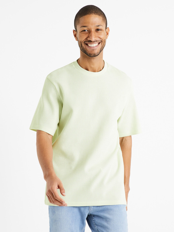 Дрехи > Тениски и потници > Тениски с къси ръкави Celio Desette T-shirt Zelen