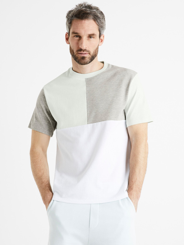 Дрехи > Тениски и потници > Тениски с къси ръкави Celio Dequoi T-shirt Byal