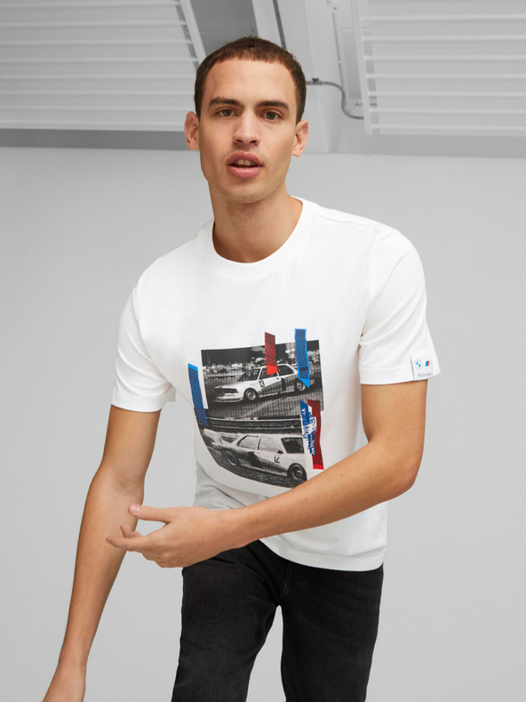 Дрехи > Тениски и потници > Тениски с къси ръкави Puma BMW MMS T-shirt Byal