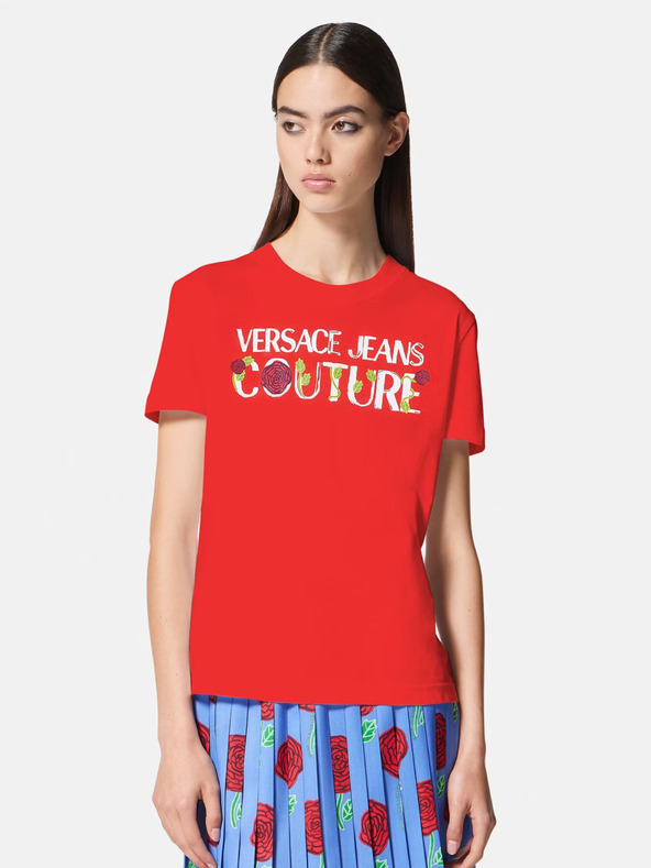 Дрехи > Тениски и топове > Тениски с къси ръкави Versace Jeans Couture T-shirt Cherven