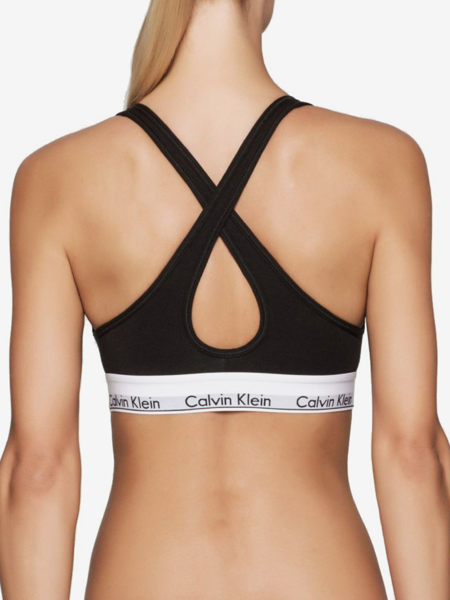 Obrázok Podprsenka sportovní Bralette Modern Cotton QF1654E001 černá - Calvin Klein