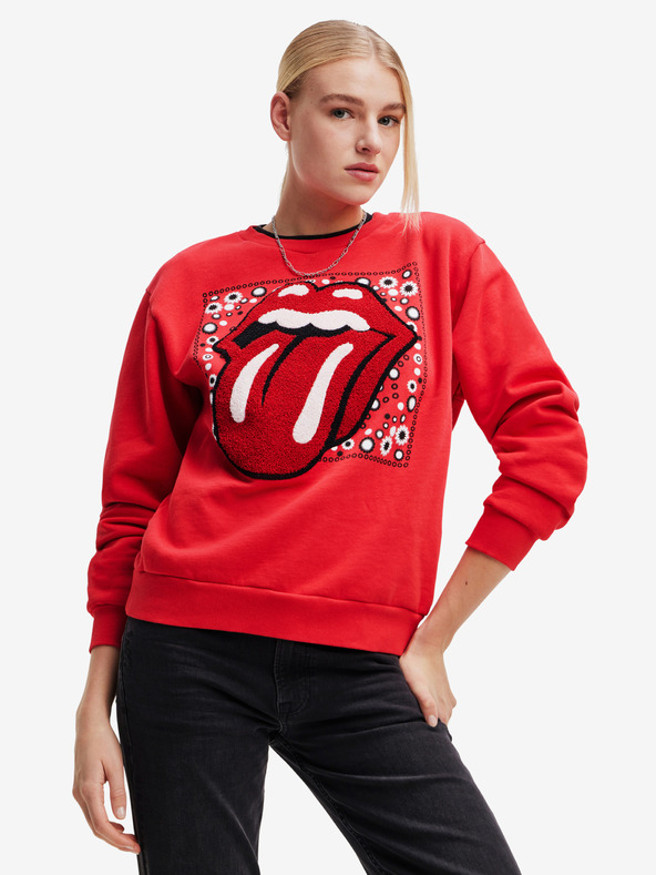 Desigual Rolling Red Sweatshirt Cherven