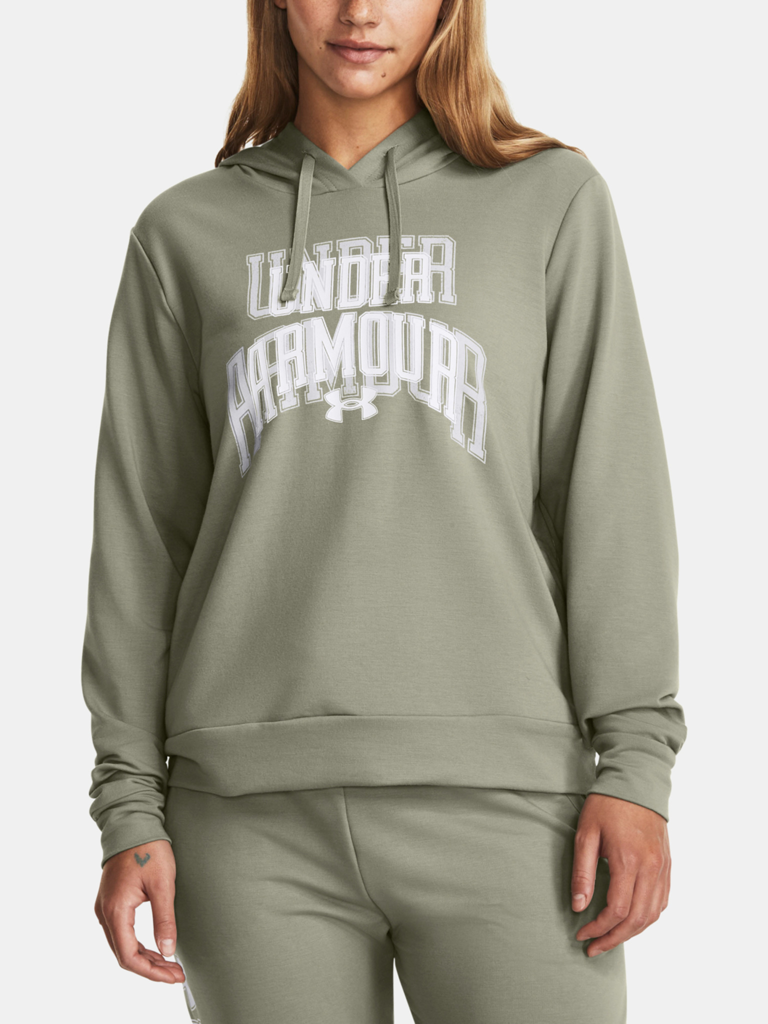 Hooded sweatshirt Under Armour Rival Terry Hoodie-GRN