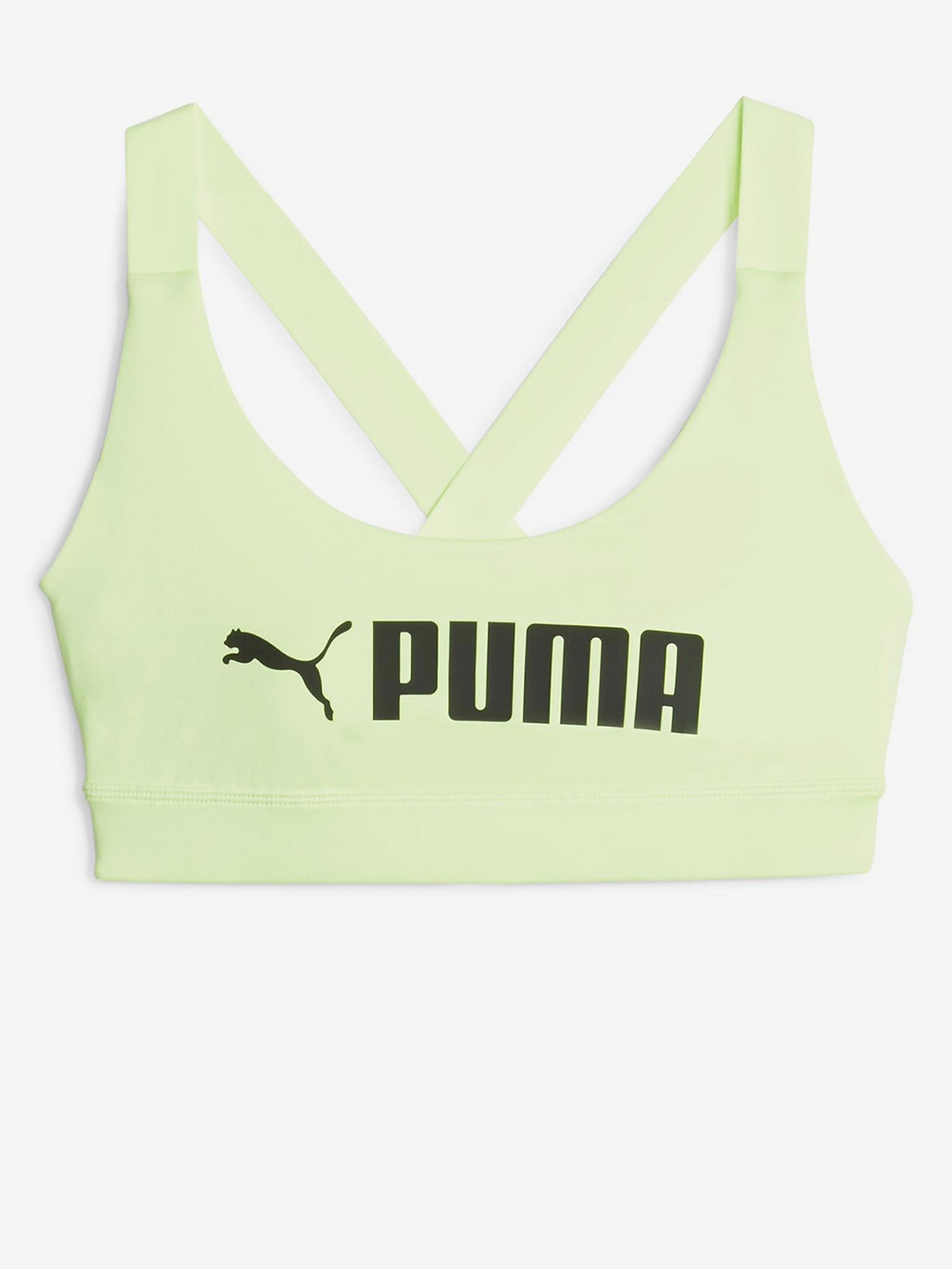 Puma RUN MID IMPACT BRA - Medium support sports bra - eucalyptus/green 