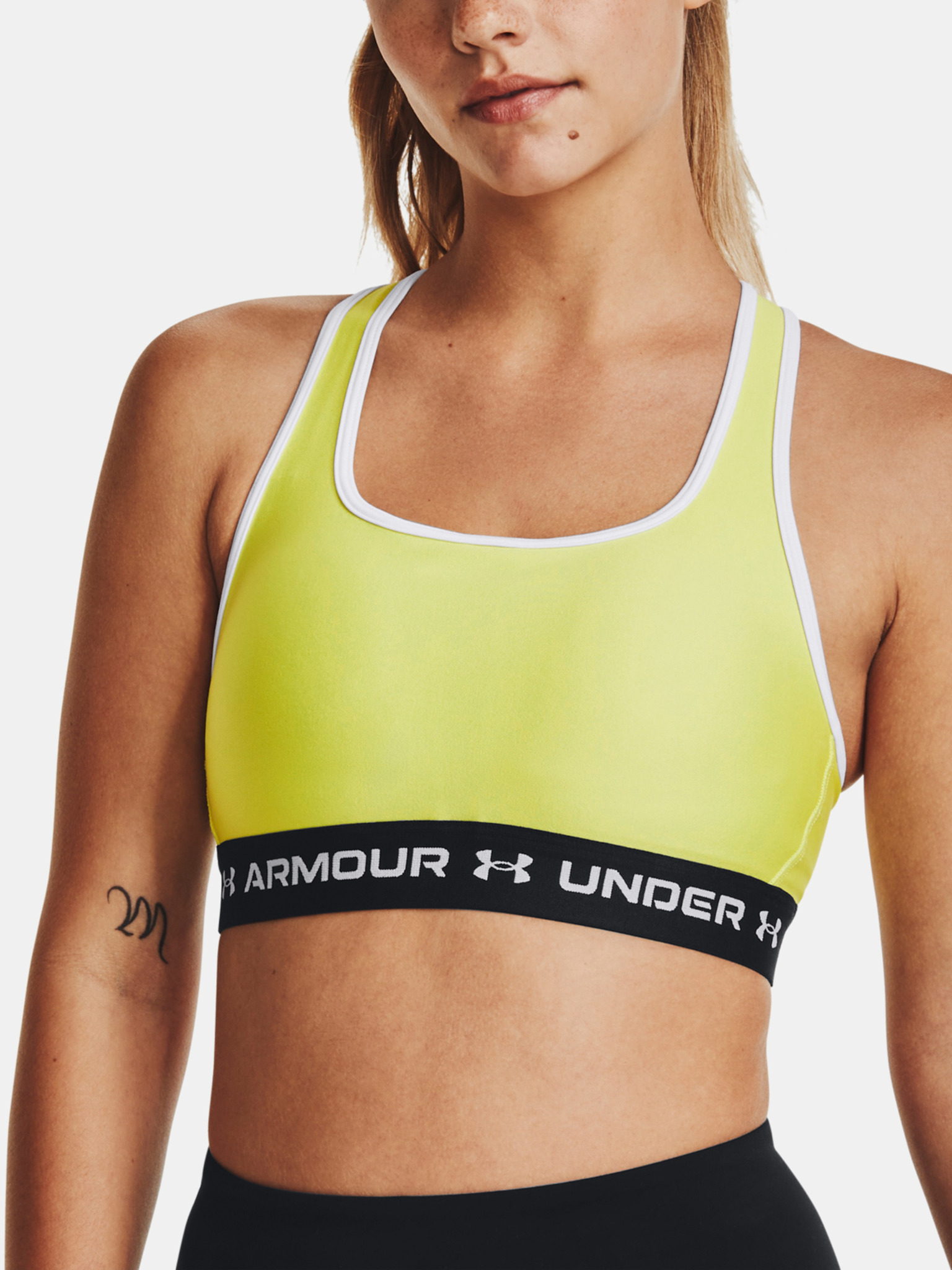 Under Armour Womens Crossback Mid Sports Bras White Size Medium for sale  online