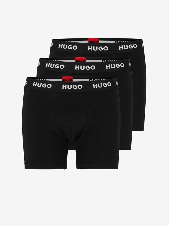 HUGO 3-pack Bokserice crna