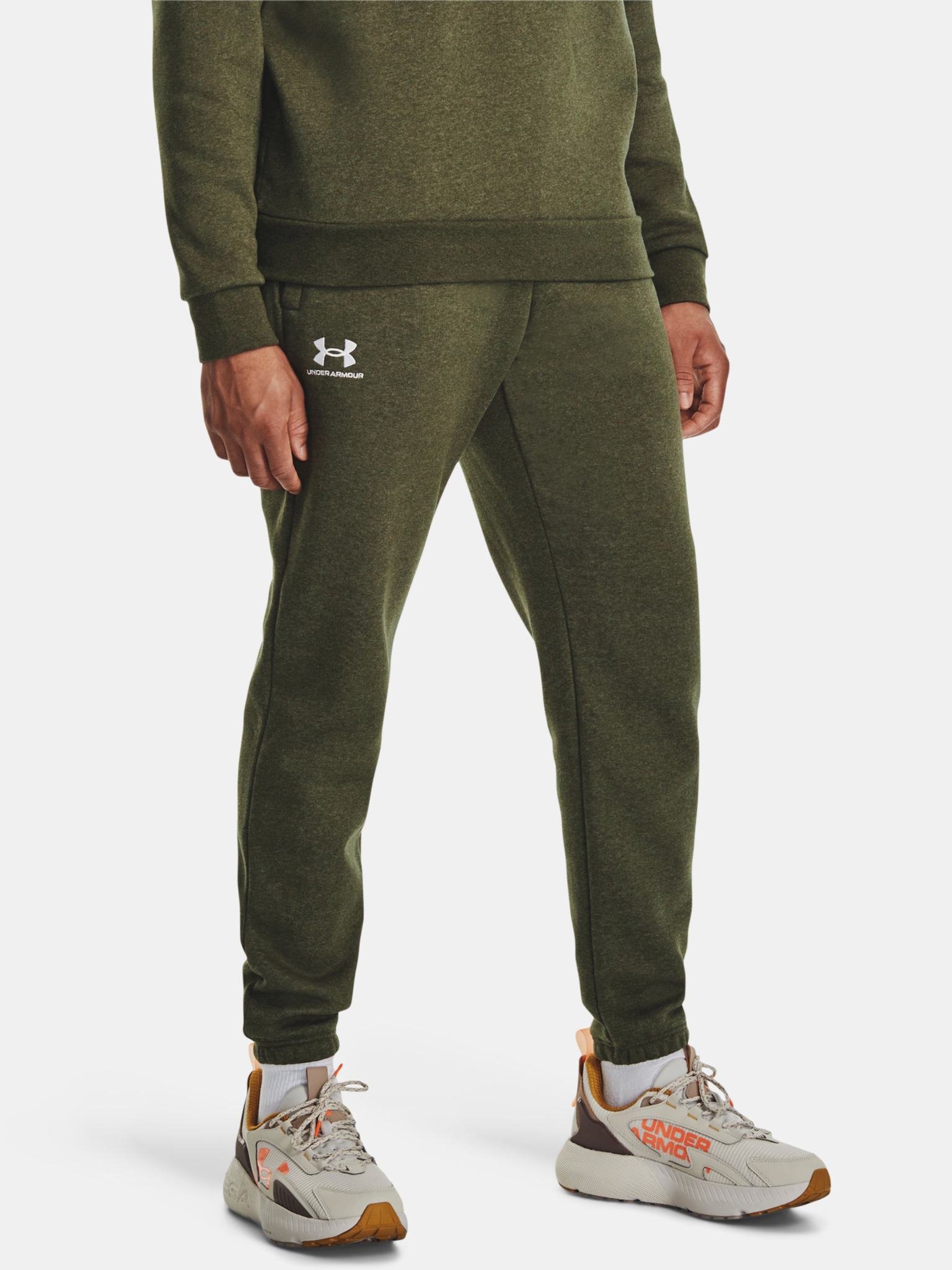 Pants Under Armour UA Unstoppable Flc Joggers-GRY