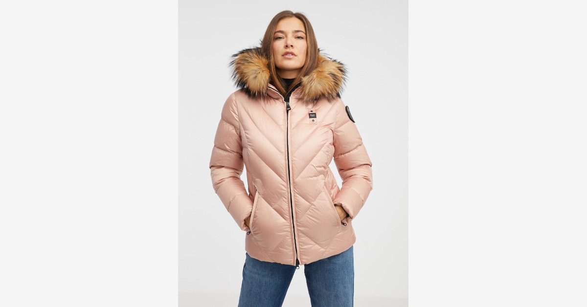 SAM. Addison Shearling Trim Puffer Coat