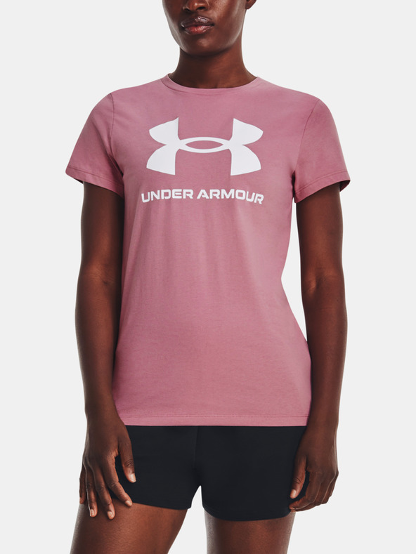 Under Armour UA W Sportstyle Logo SS T-shirt Rozov
