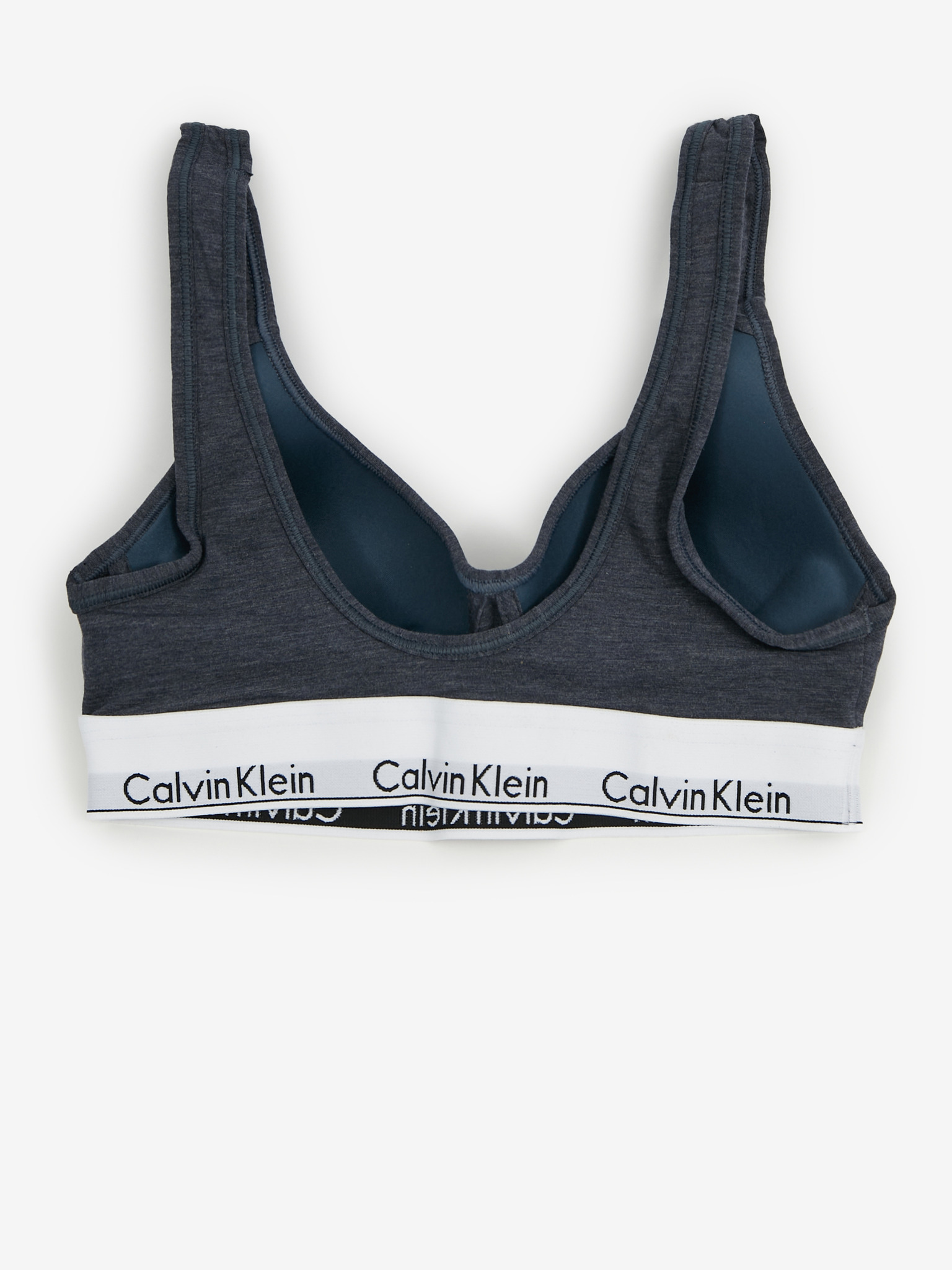 Calvin Klein Underwear Logo Sports Bra - Grey