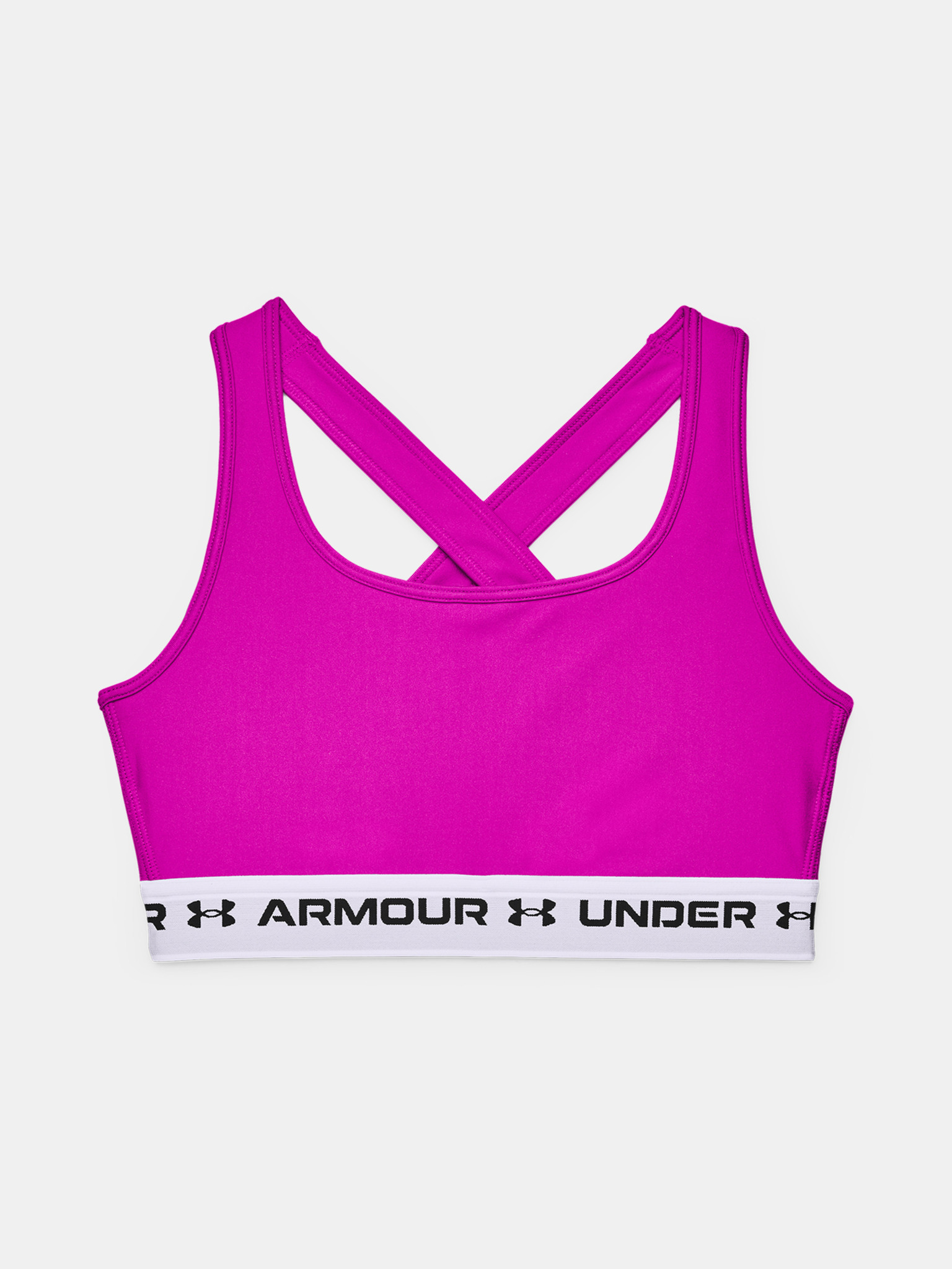 Under Armour Women's Armour Mid Crossback Heather Sports Bra 019