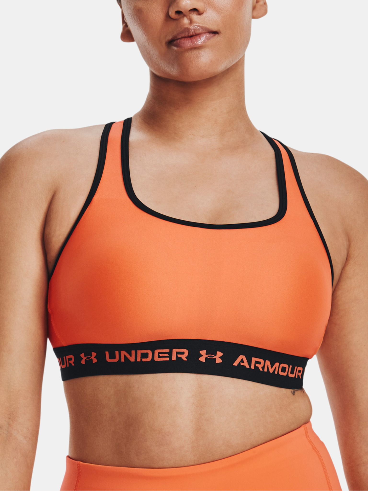 2024 Under Armour Ladies Mid Crossback Sports Bra Gym Workout Running  Support UA
