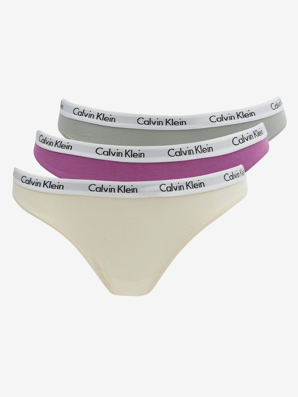 Levně Calvin Klein Underwear	 Kalhotky 3 ks Růžová