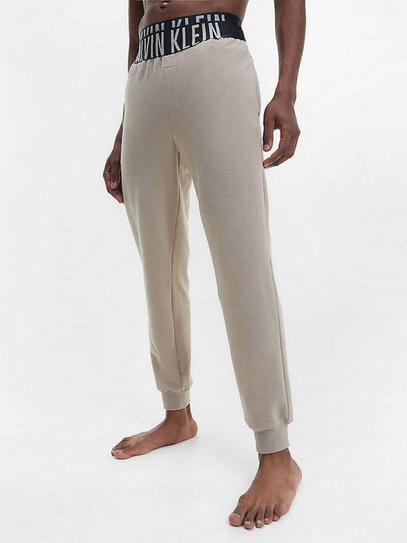 Levně Calvin Klein Underwear	 Kalhoty na spaní Béžová