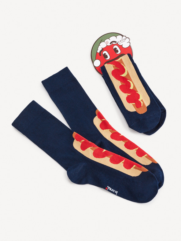 Levně Celio Hot Dog Ponožky Modrá