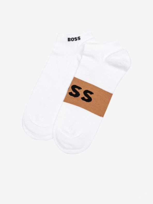 Levně BOSS Ponožky 2 páry Bílá