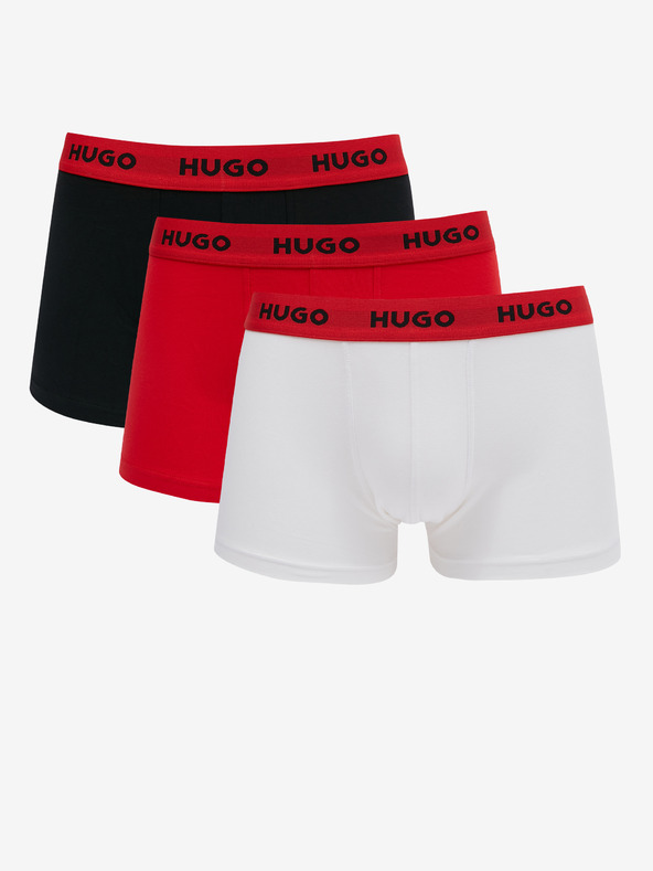 HUGO 3-pack Bokserice bijela