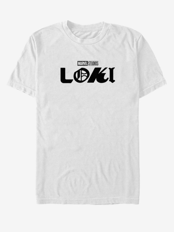 Levně ZOOT.Fan Marvel Loki Logo Triko Bílá