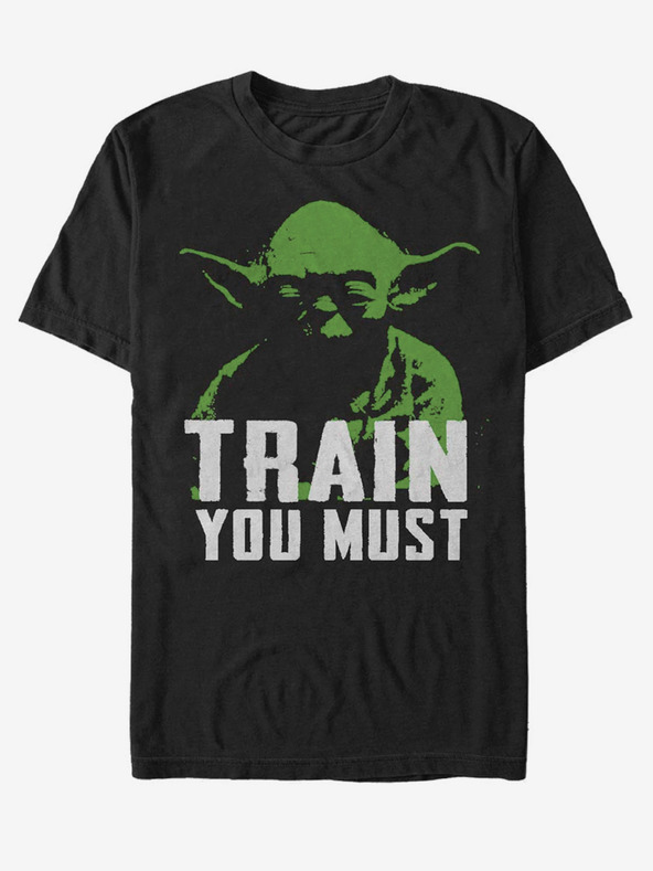 ZOOT.Fan Star Wars Yoda Train You Must Koszulka Czarny