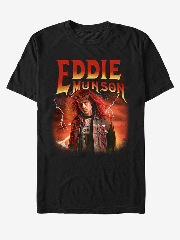 ZOOT.Fan Netflix Eddie Munson Stranger Things Koszulka Czarny