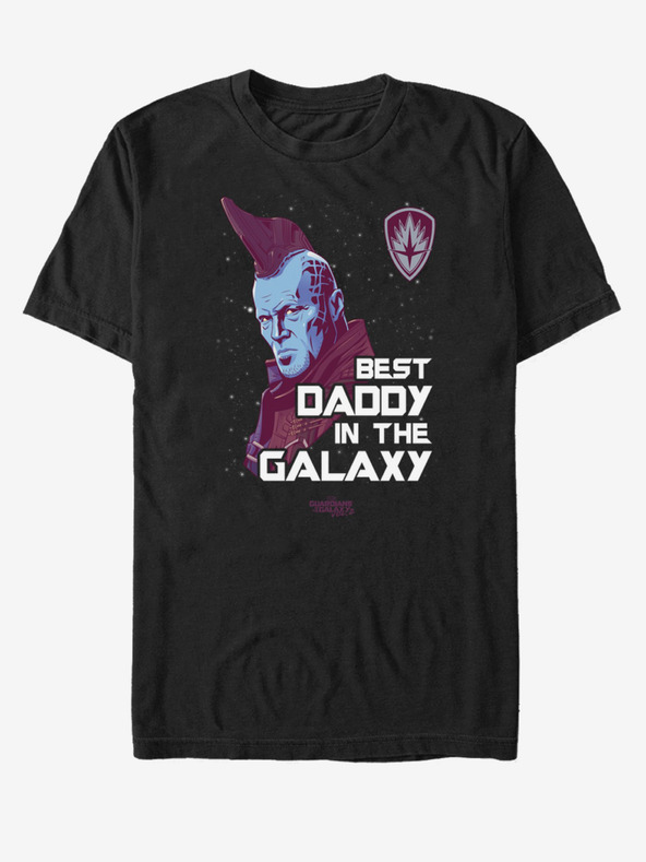 Levně ZOOT.Fan Marvel Best Daddy In The Galaxy Yondu Strážci Galaxie Triko Černá