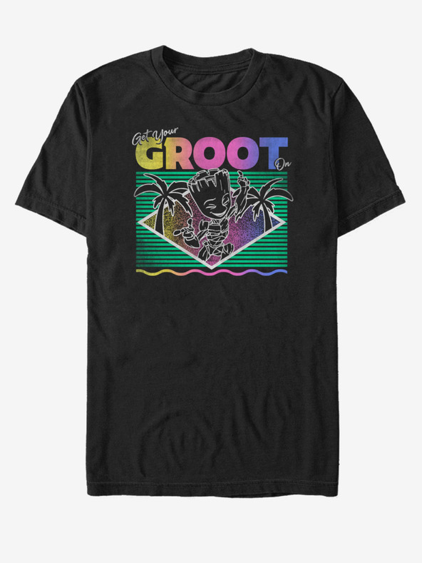ZOOT.Fan Marvel Get Your Groot On Strážci Galaxie Koszulka Czarny