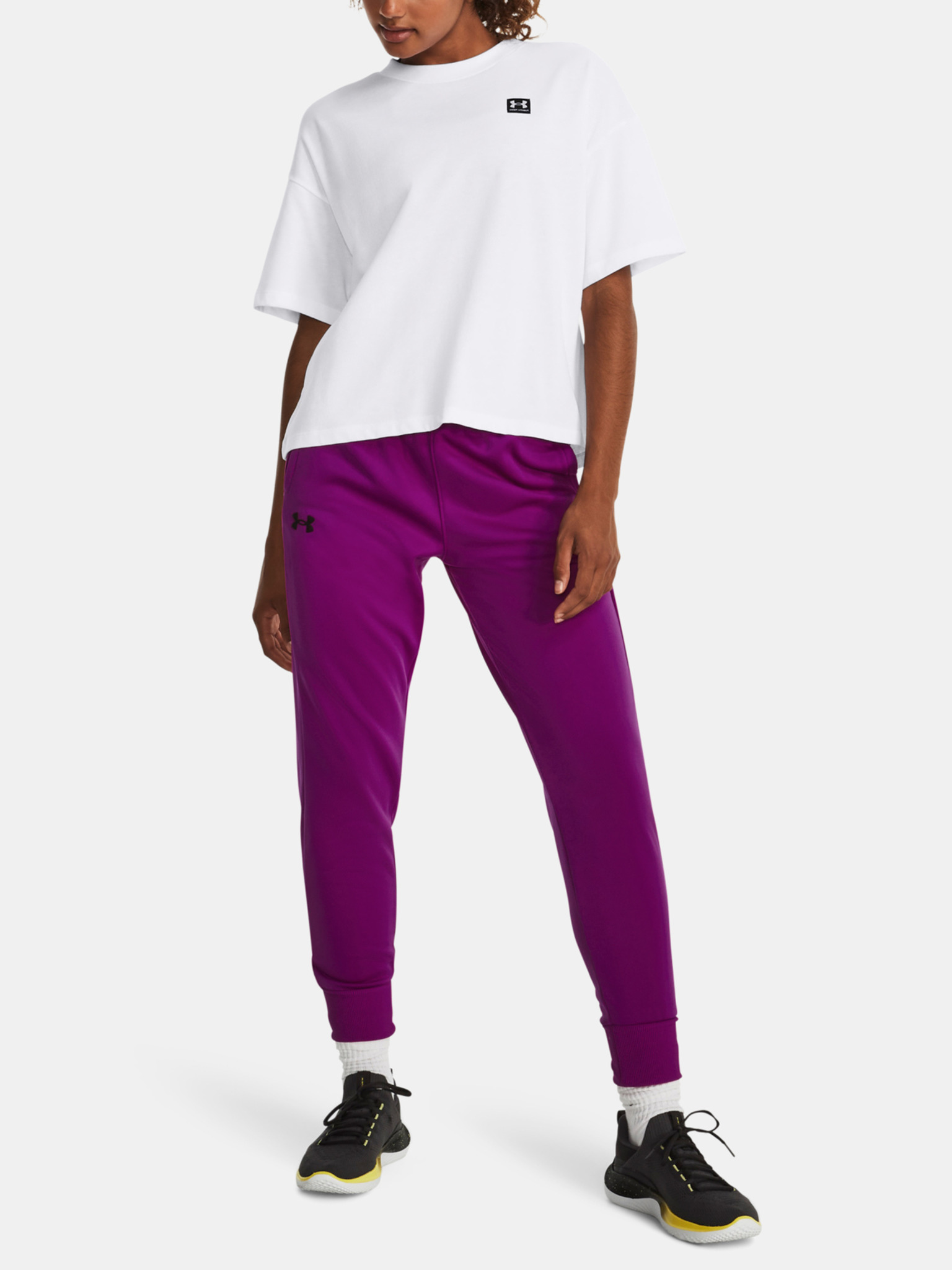 Under Armour Womens Unstoppable Joggers Purple XL