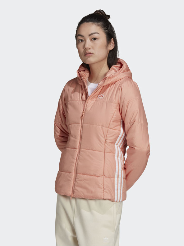 Levně adidas Originals Zimní bunda Růžová